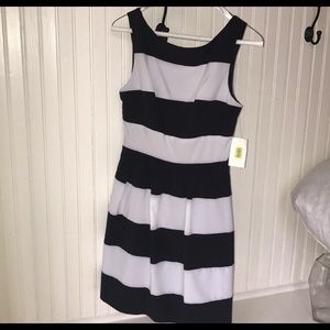 Black & White Striped Dress